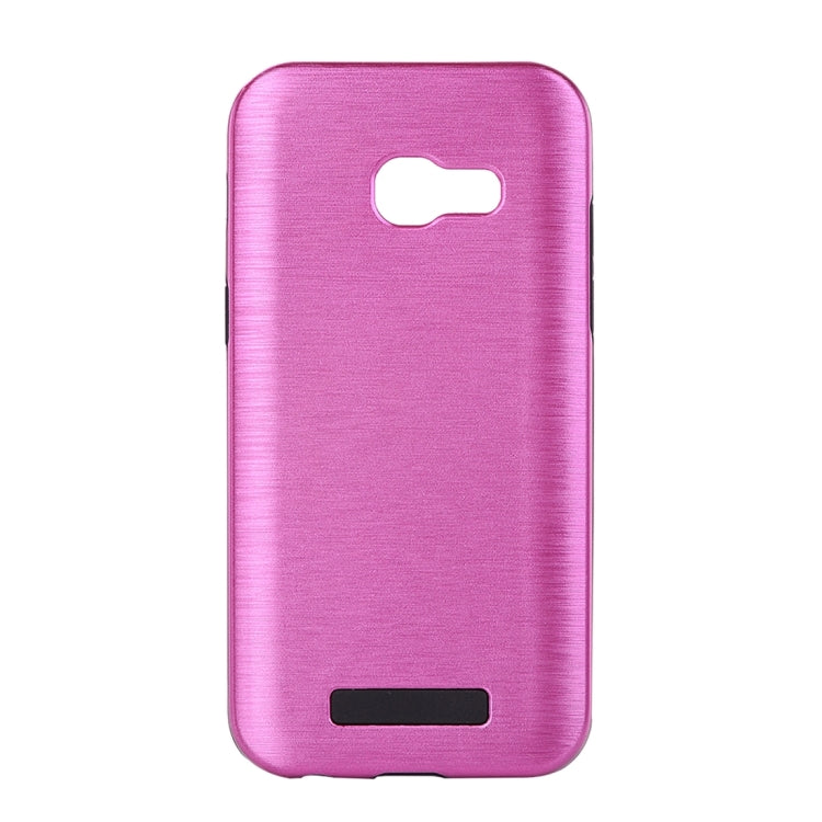 For Galaxy A5 (2017) Metal Brushed Texture Protective Back Case