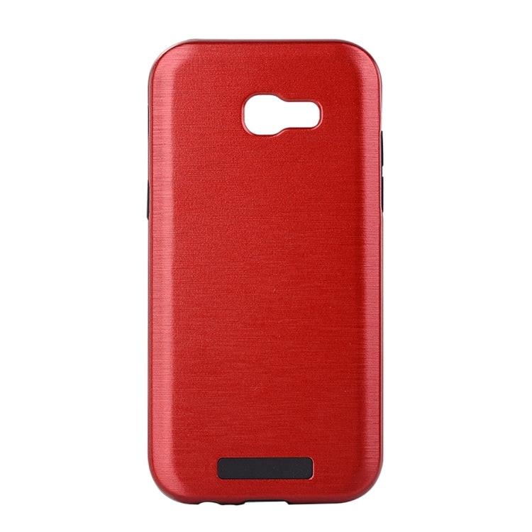 For Galaxy A5 (2017) Metal Brushed Texture Protective Back Case