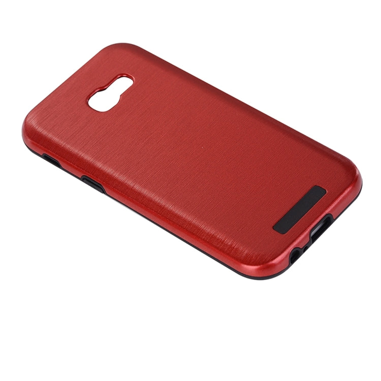 For Galaxy A5 (2017) Metal Brushed Texture Protective Back Case