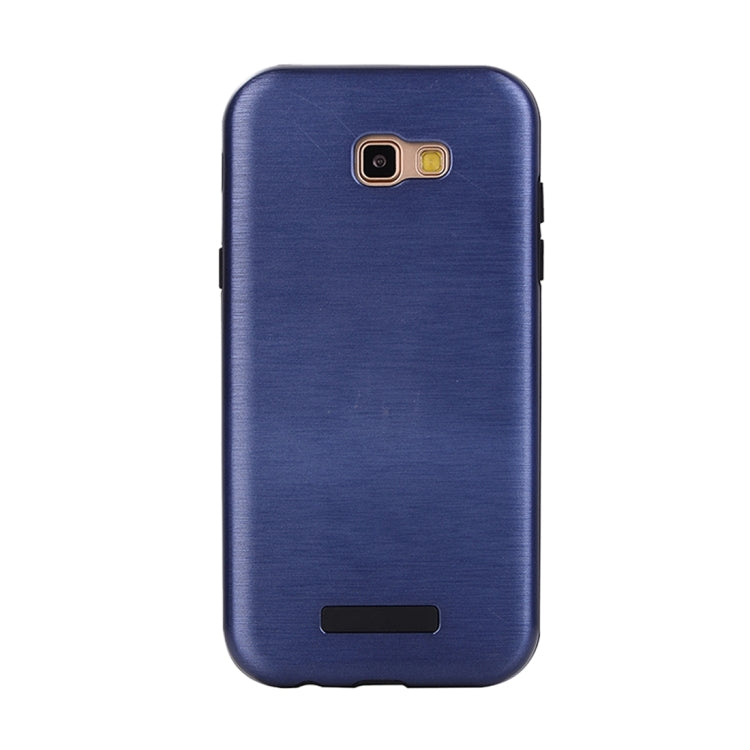 For Galaxy A7 (2017) Metal Brushed Texture Protective Back Case