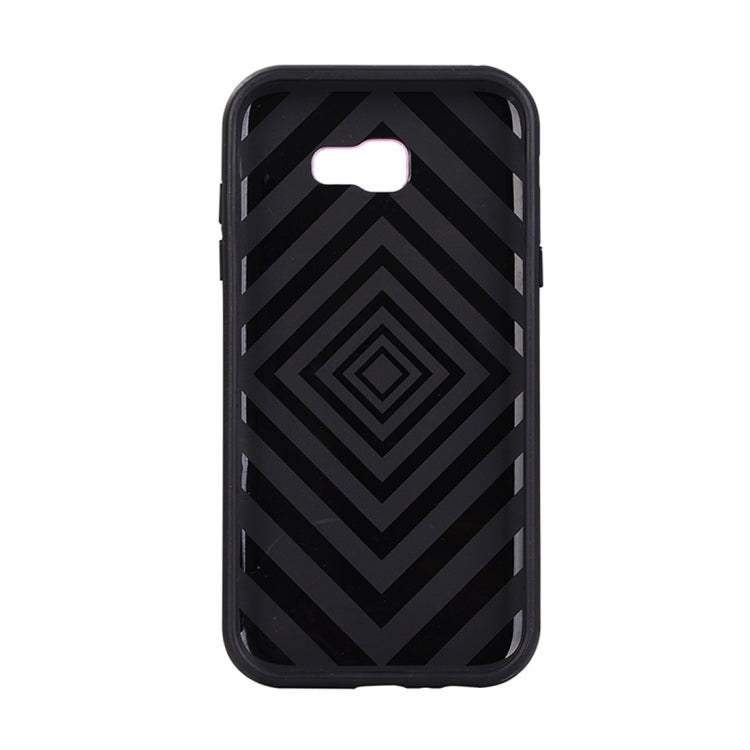 For Galaxy A7 (2017) Metal Brushed Texture Protective Back Case