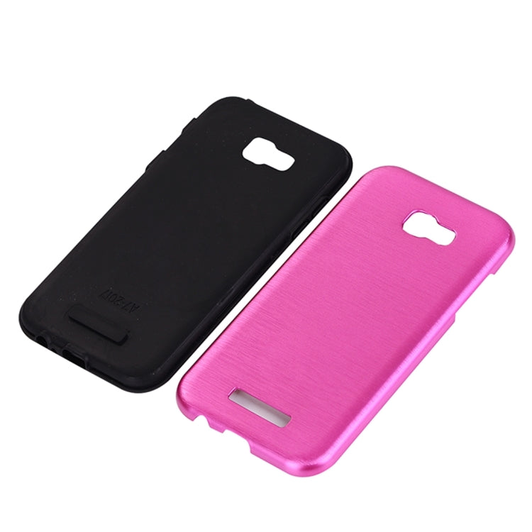 For Galaxy A7 (2017) Metal Brushed Texture Protective Back Case