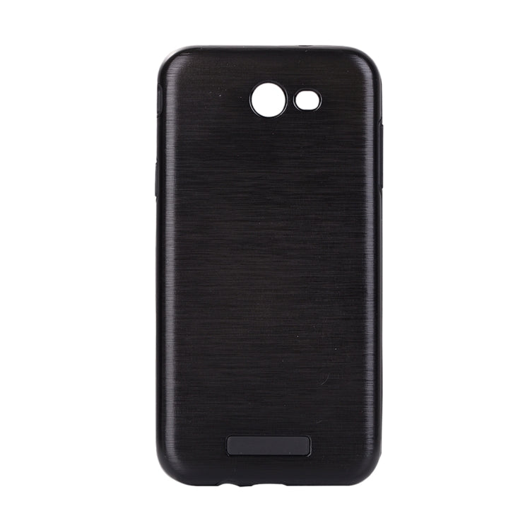 For Galaxy J7 (2017) (US Version) Metal Brushed Texture Protective Back Case