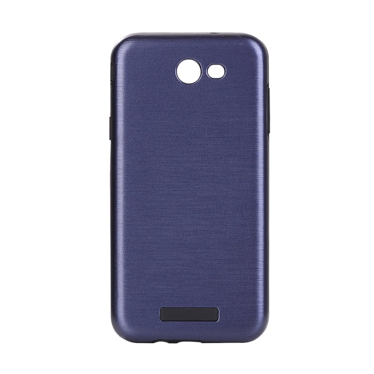 For Galaxy J7 (2017) (US Version) Metal Brushed Texture Protective Back Case