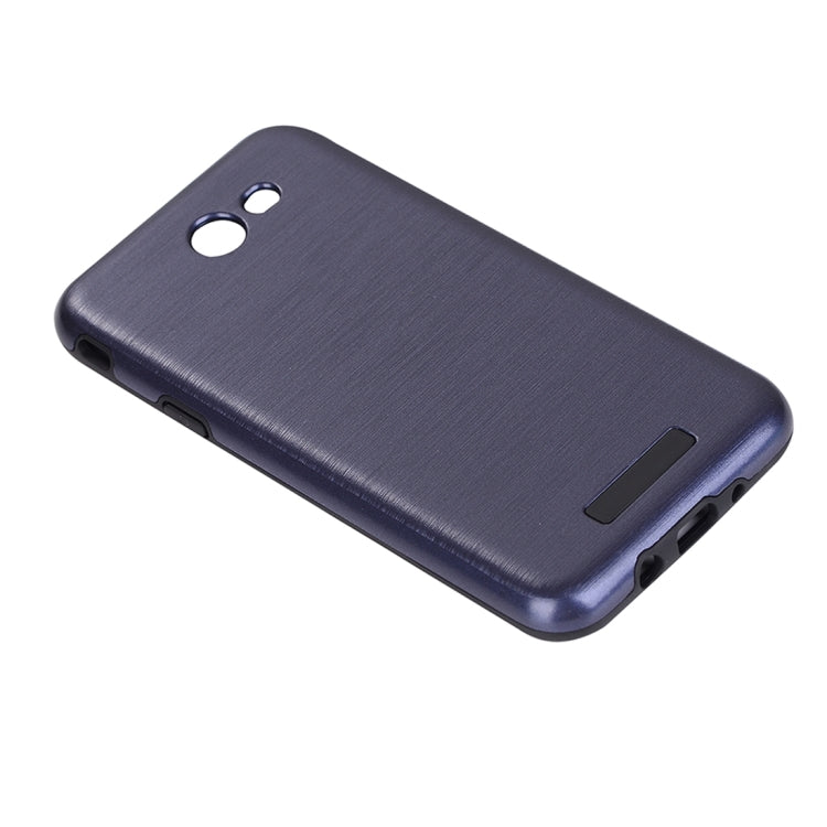 For Galaxy J7 (2017) (US Version) Metal Brushed Texture Protective Back Case