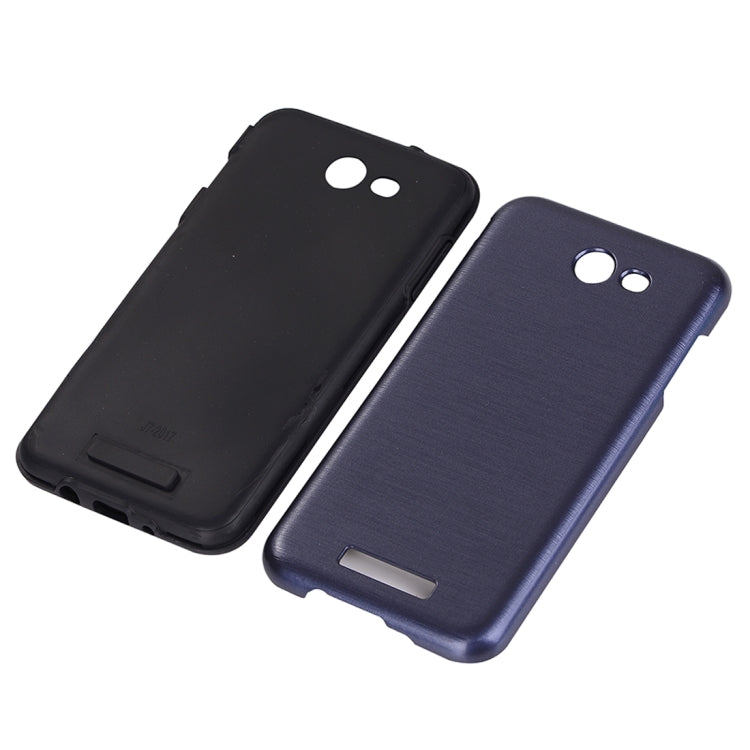 For Galaxy J7 (2017) (US Version) Metal Brushed Texture Protective Back Case