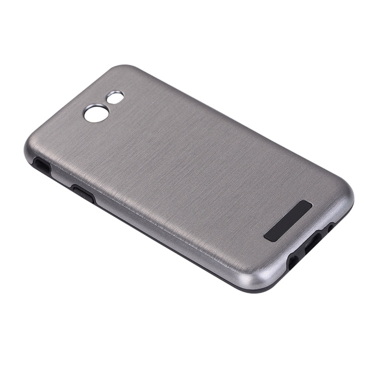 For Galaxy J7 (2017) (US Version) Metal Brushed Texture Protective Back Case