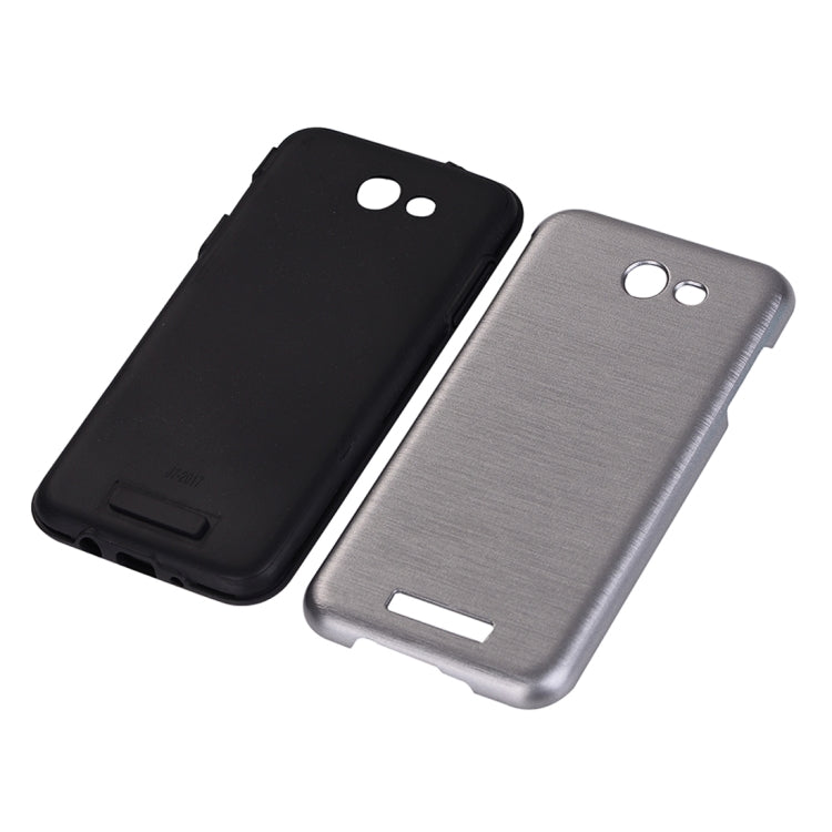 For Galaxy J7 (2017) (US Version) Metal Brushed Texture Protective Back Case