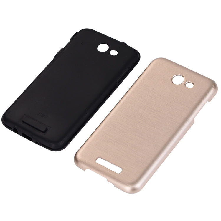 For Galaxy J7 (2017) (US Version) Metal Brushed Texture Protective Back Case