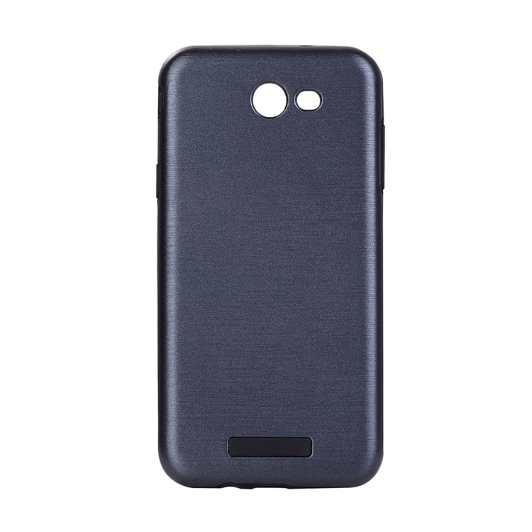 For Galaxy J7 (2017) (US Version) Metal Brushed Texture Protective Back Case
