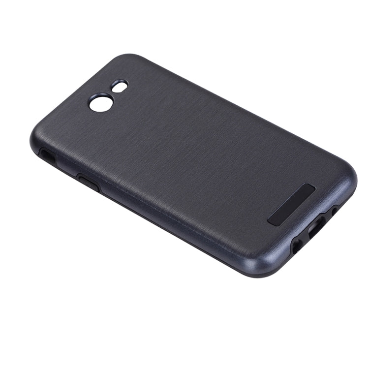 For Galaxy J7 (2017) (US Version) Metal Brushed Texture Protective Back Case