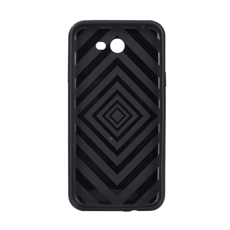 For Galaxy J7 (2017) (US Version) Metal Brushed Texture Protective Back Case