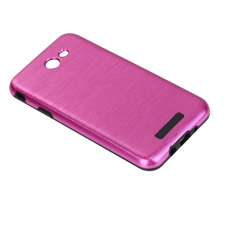 For Galaxy J7 (2017) (US Version) Metal Brushed Texture Protective Back Case