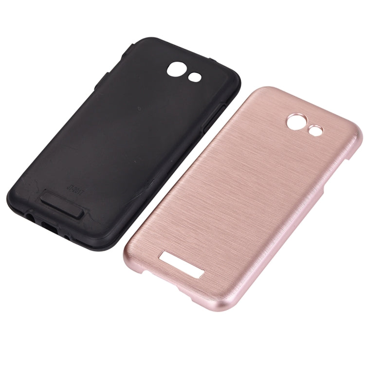 For Galaxy J7 (2017) (US Version) Metal Brushed Texture Protective Back Case