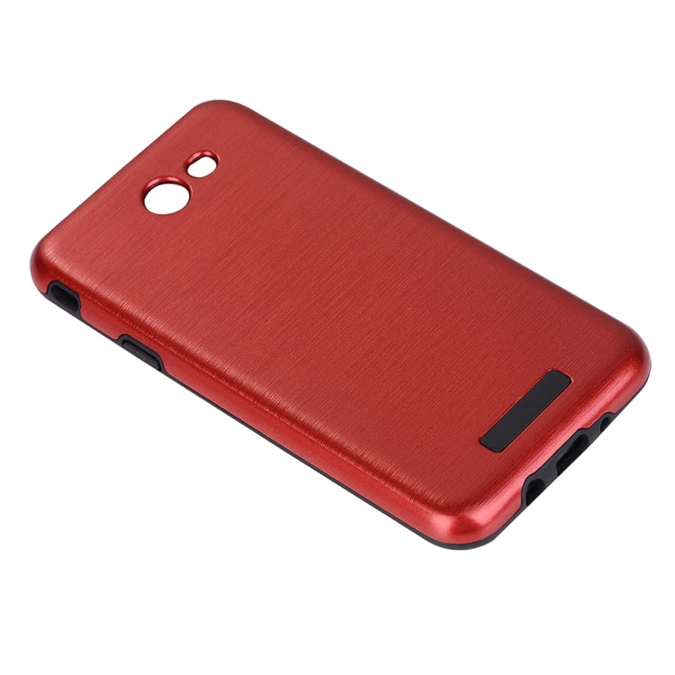 For Galaxy J7 (2017) (US Version) Metal Brushed Texture Protective Back Case