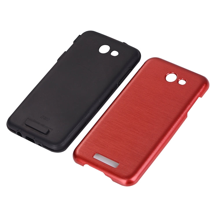 For Galaxy J7 (2017) (US Version) Metal Brushed Texture Protective Back Case