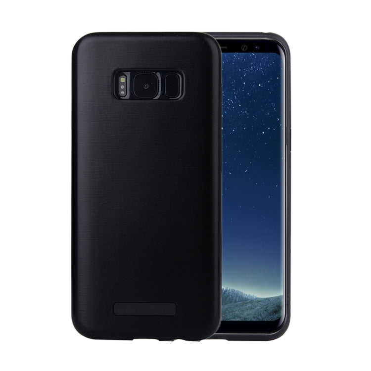 For Galaxy S8 Metal Brushed Texture Protective Back Case