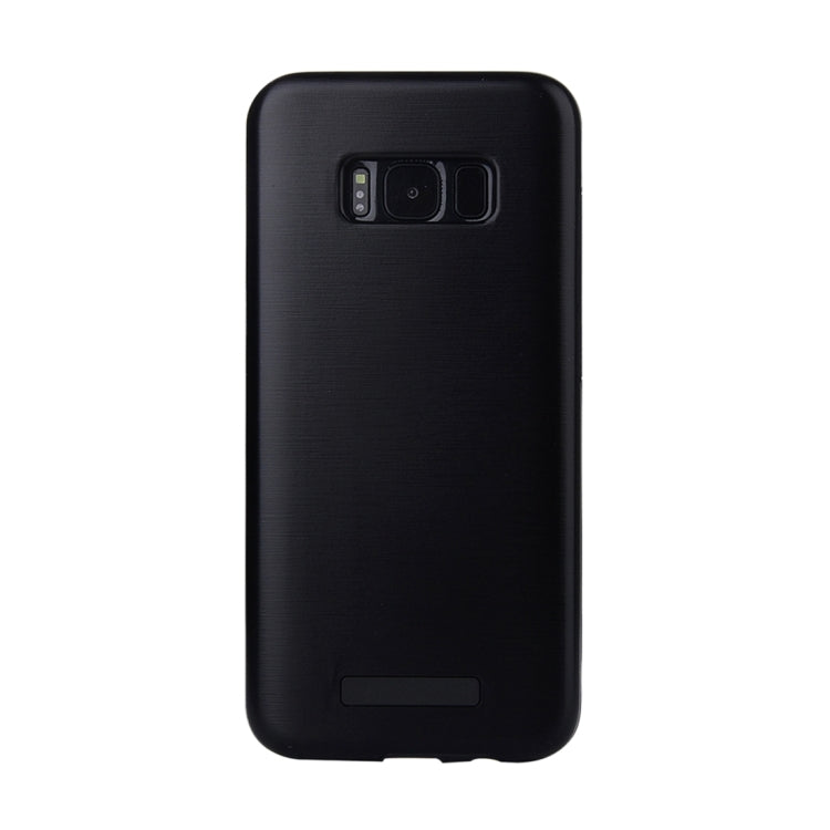 For Galaxy S8 Metal Brushed Texture Protective Back Case