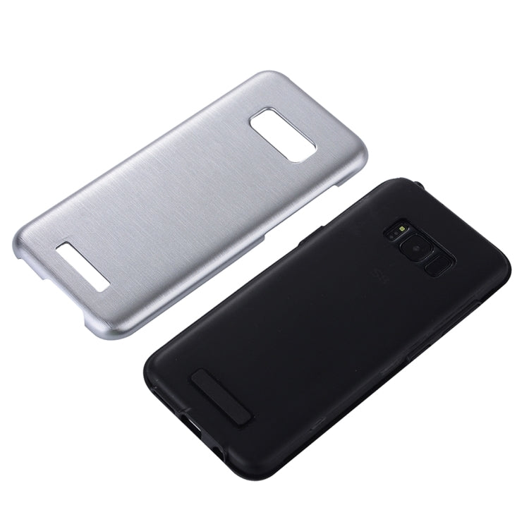 For Galaxy S8 Metal Brushed Texture Protective Back Case