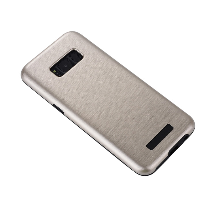 For Galaxy S8 Metal Brushed Texture Protective Back Case