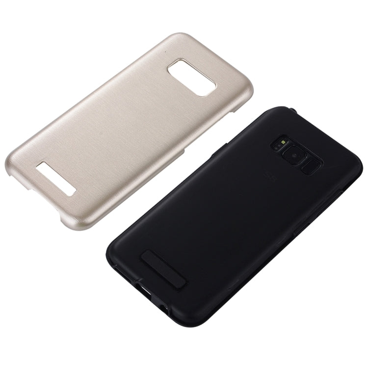 For Galaxy S8 Metal Brushed Texture Protective Back Case
