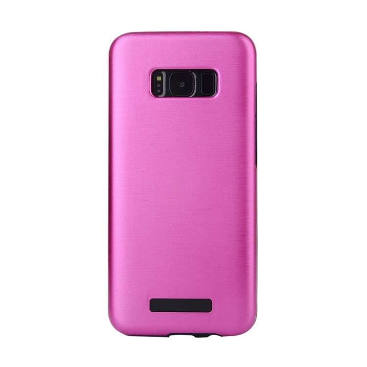 For Galaxy S8 Metal Brushed Texture Protective Back Case