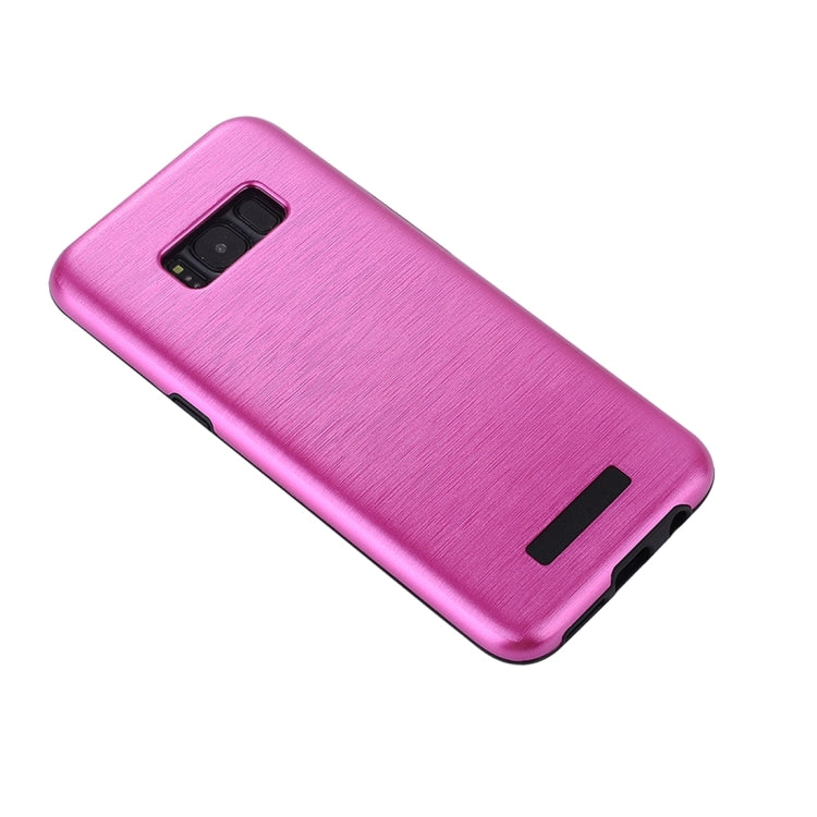 For Galaxy S8 Metal Brushed Texture Protective Back Case