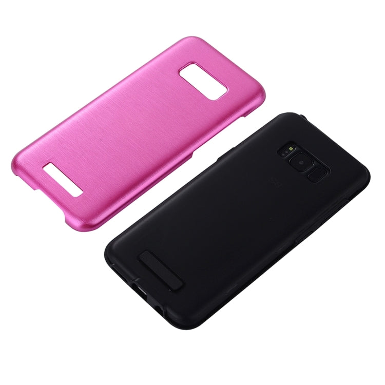 For Galaxy S8 Metal Brushed Texture Protective Back Case