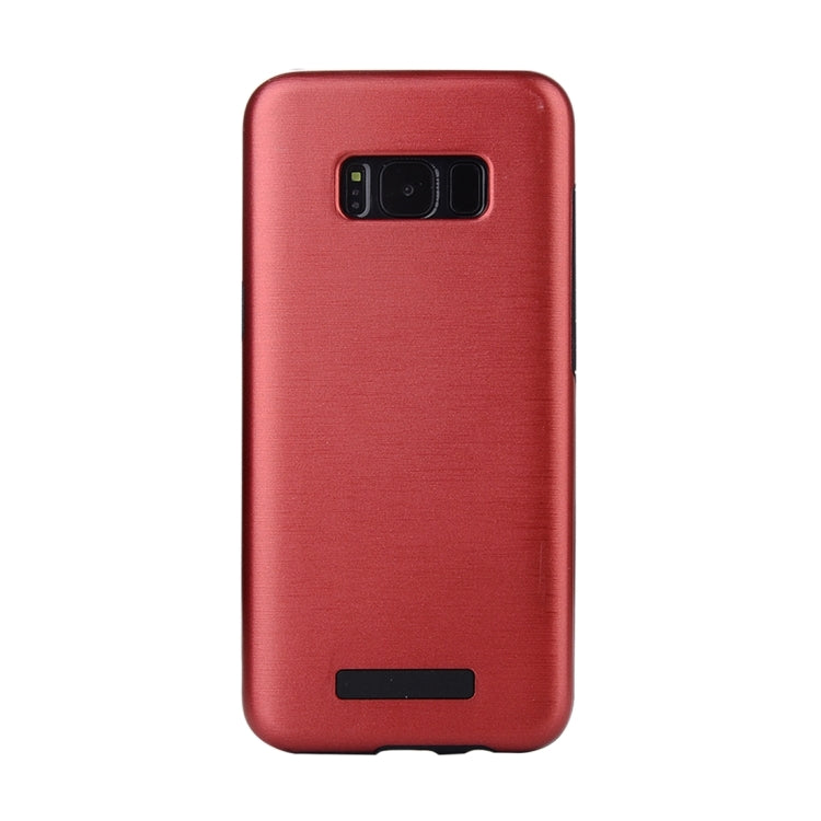 For Galaxy S8 Metal Brushed Texture Protective Back Case