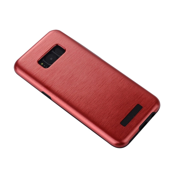For Galaxy S8 Metal Brushed Texture Protective Back Case