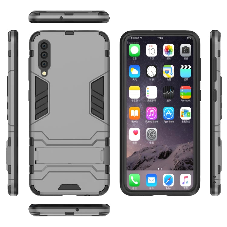 Shockproof PC + TPU Case for Galaxy A50, with Holder