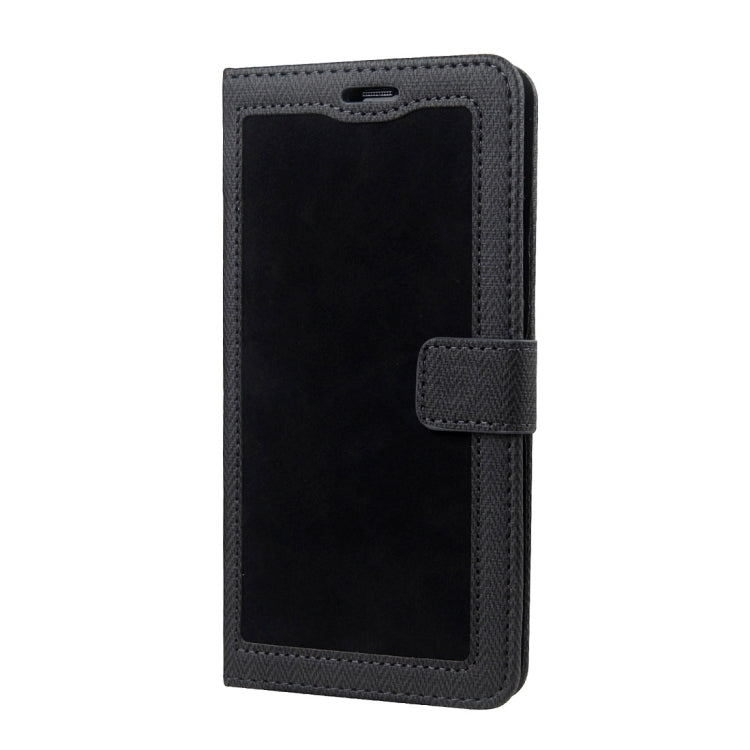 For Galaxy J3 (2017) (US Version) Contrast Color Retro Denim Texture Style Horizontal Flip Leather Case with Holder & Card Slots & Wallet & Photo Frame