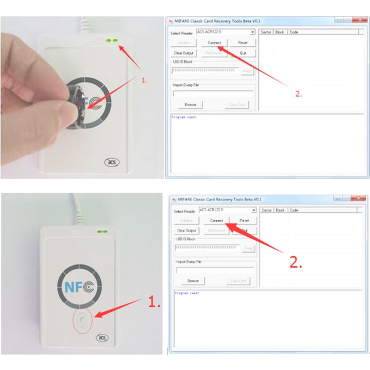 JAKCOM ACR122u IC Card Reader Copy 13.56mhz IC Card for R3 Smart Ring or N2 Smart Nail