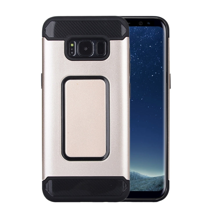 For Galaxy S8 Detachable Metal Brushed Texture Protective Back Case