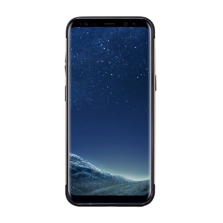 For Galaxy S8 Detachable Metal Brushed Texture Protective Back Case