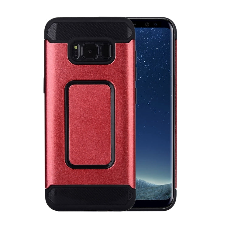 For Galaxy S8 Detachable Metal Brushed Texture Protective Back Case