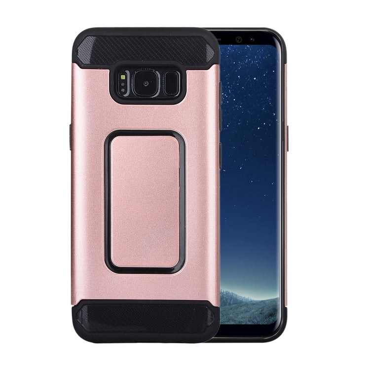 For Galaxy S8 Detachable Metal Brushed Texture Protective Back Case