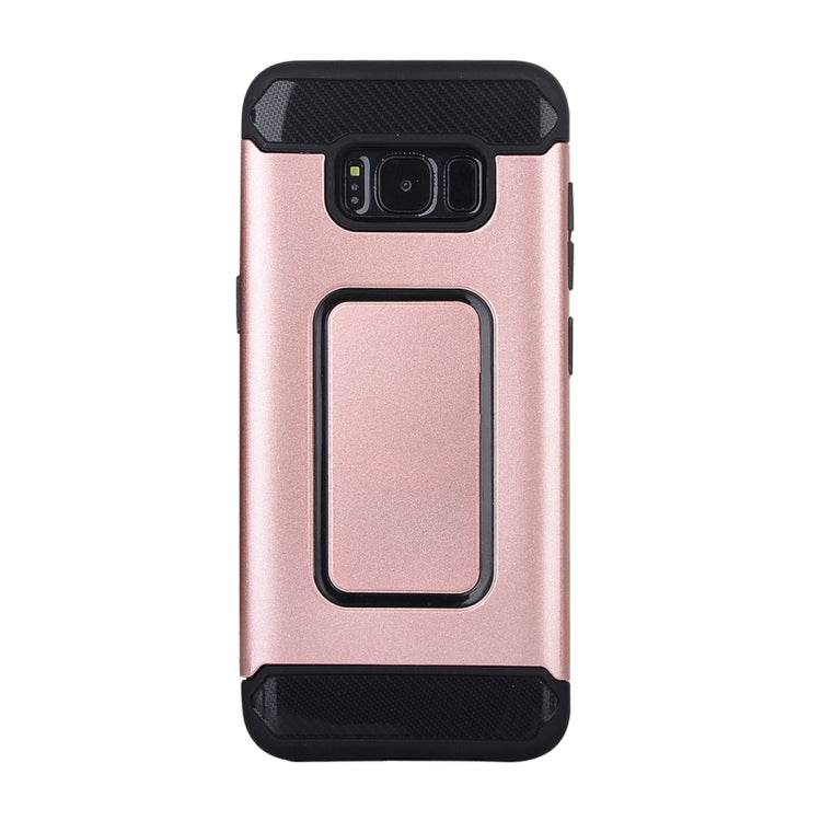 For Galaxy S8 Detachable Metal Brushed Texture Protective Back Case