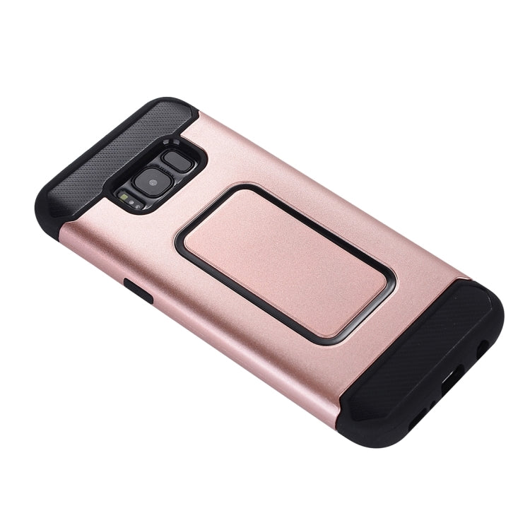 For Galaxy S8 Detachable Metal Brushed Texture Protective Back Case