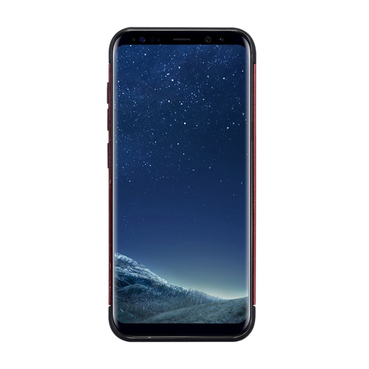 For Galaxy S8 Detachable Metal Brushed Texture Protective Back Case