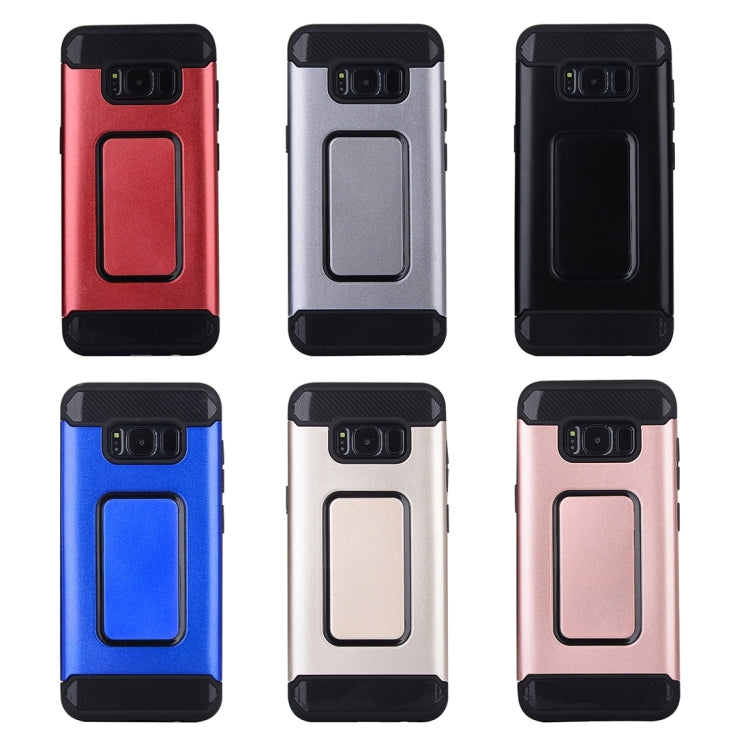 For Galaxy S8 Detachable Metal Brushed Texture Protective Back Case