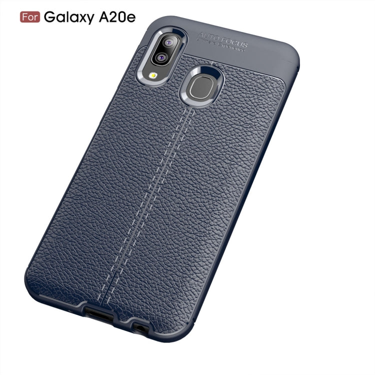 Litchi Texture TPU Shockproof Case for Galaxy A20e