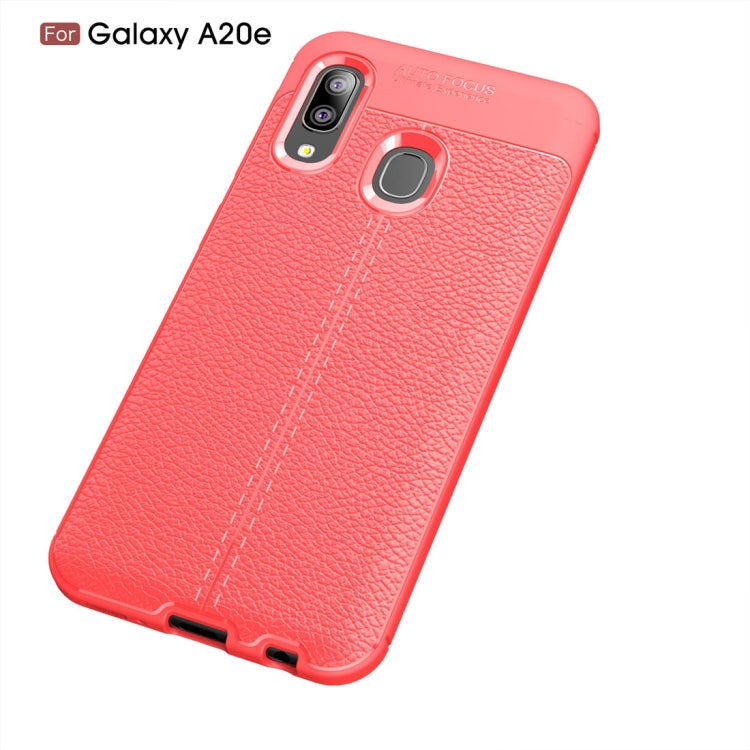 Litchi Texture TPU Shockproof Case for Galaxy A20e