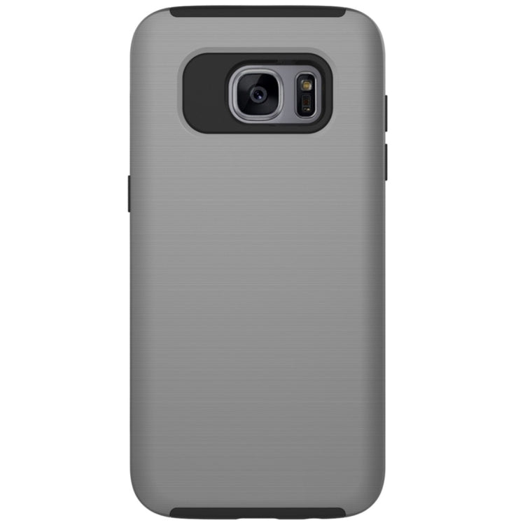For Galaxy S7 Edge / G935 Simple Brushed Texture 2 in 1 PC + TPU Combination Protective Case