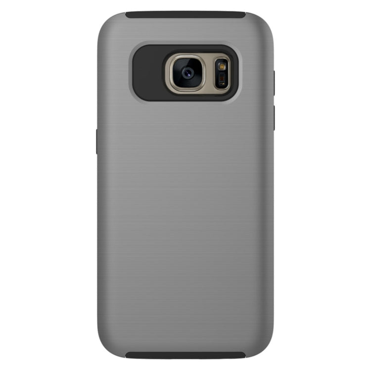 For Galaxy S7 / G930 Simple Brushed Texture 2 in 1 PC + TPU Combination Protective Case