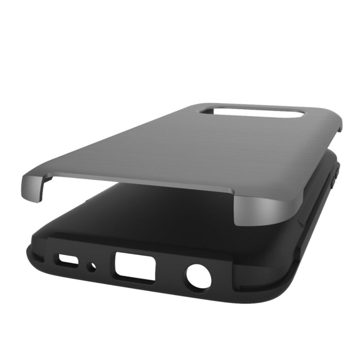 For Galaxy S7 / G930 Simple Brushed Texture 2 in 1 PC + TPU Combination Protective Case