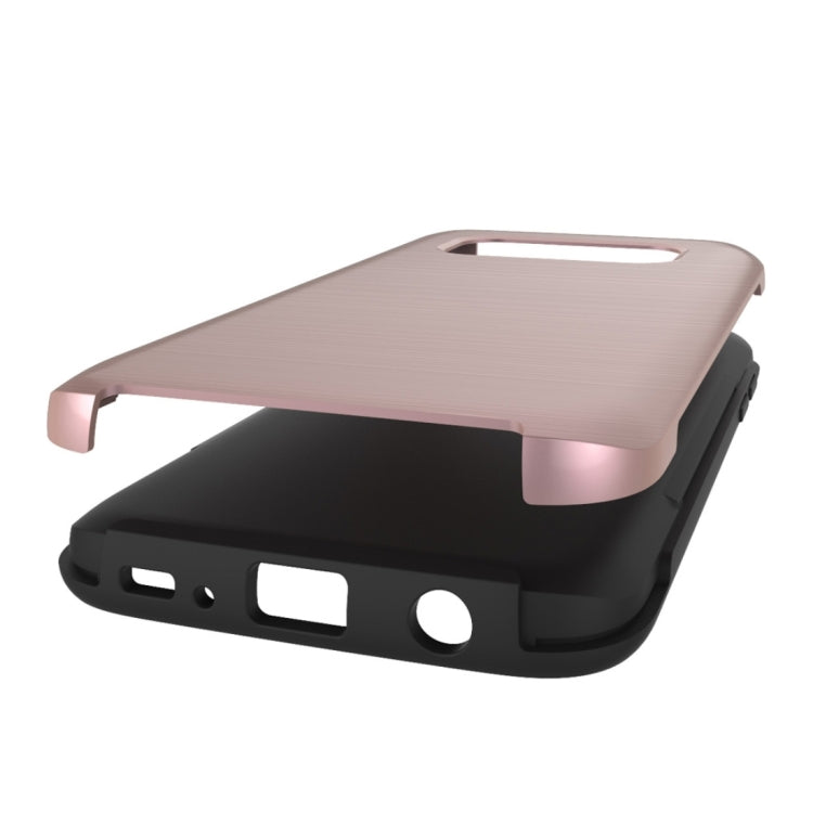 For Galaxy S7 / G930 Simple Brushed Texture 2 in 1 PC + TPU Combination Protective Case