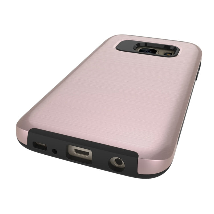 For Galaxy S7 / G930 Simple Brushed Texture 2 in 1 PC + TPU Combination Protective Case