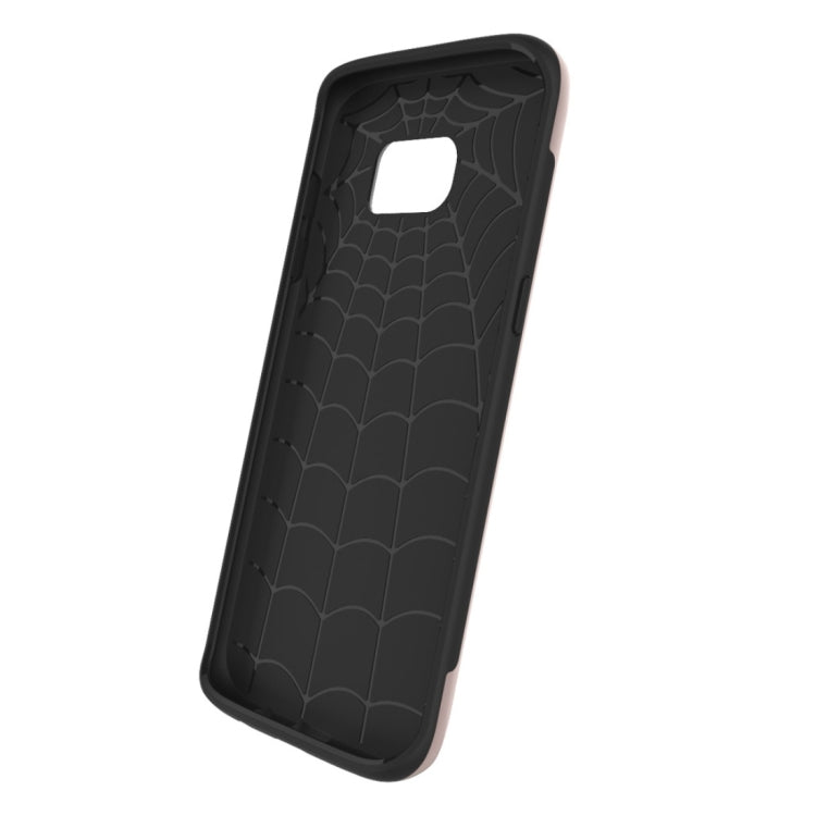 For Galaxy S6 Edge / G925 Simple Brushed Texture 2 in 1 PC + TPU Combination Protective Case