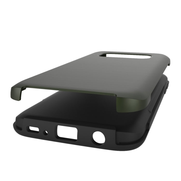 For Galaxy S6 / G920 Simple Brushed Texture 2 in 1 PC + TPU Combination Protective Case